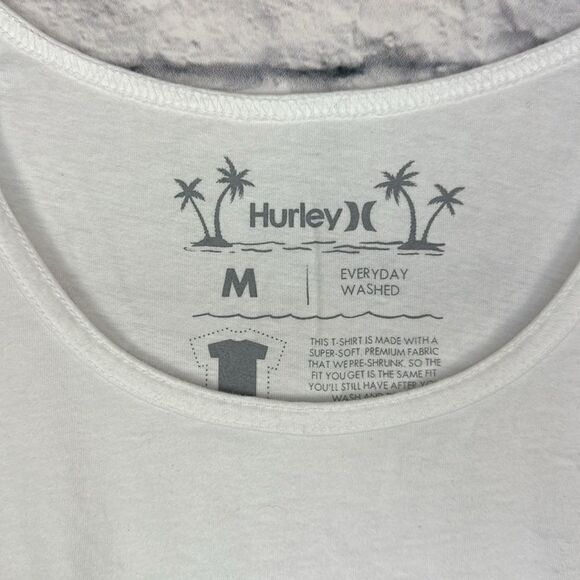 Hurley Men's White Everyday Washed Shaka Stripes Tank Size Medium - Picture 4 of 6